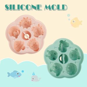 Andra babyfoder Jelly Silicon Mold Food Grade DIY Silikon Söta djur Formar en gratis tårta Bakande doftande ljus Decoration Tools Kitchen 230620