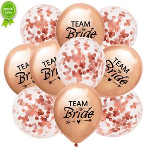 New 10pcs 12inch Team Bride Latex Balloons for Wedding Bridal Shower Hen Bachelorette Party Decorations Bride To Be Gift Supplies