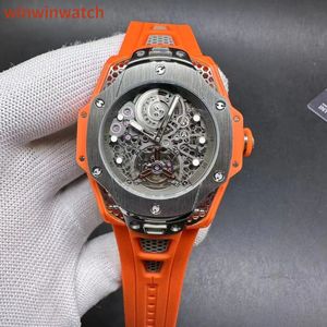 Brand Automatyczne sztuczne zegarek obudowy Tourbillon Orange