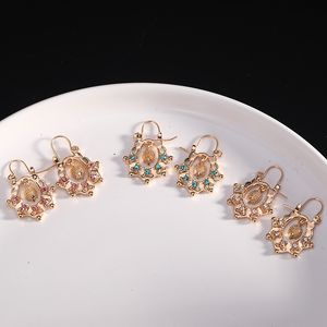 Dangle Chandelier Luxury Golden Drop Earrings For Women Fashion Hedgehog Shape Banquet Jewelry French Hook Earring Gifts 230621