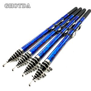 Spinning Rods Portable High Carbon 302724211815M Fish Rod Telescopic Ultralight Rock 230621