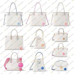 Ladies Fashion Casual Designe Luxury Watercolor Series Tote Handbag Crossbody Shoulder Bag TOP Mirror Quality M22976 M23073 M23055 M22985 M22980 M22978 Pouch