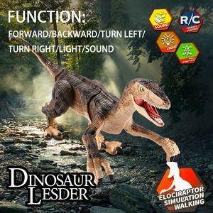 ElectricRC Tiere Fernbedienung Dinosaurier Spielzeug für Kinder 24 GHz RC Roboter Spielzeug mit Wahrhaftigkeit Sound Jungen Mädchen Kinder Geschenk 230621