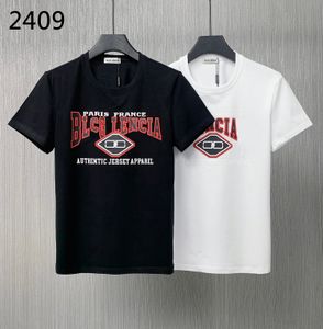 BLCG Lencia 2023 Summer New 100 ٪ T-Shirt Men High Quality Print Color Mens Designer T Shirt Paris Fashion Tops 22447