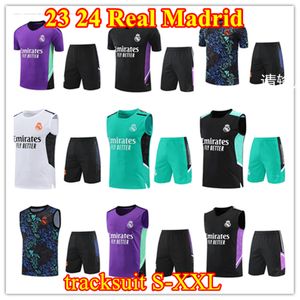 22 23 Real Madrids Men Tracksuits Suit Suctives Suit 23/24 New Style Madrids Benzema Football Training Suit Chandal Futbol Surveyment koggingt sweatshirt