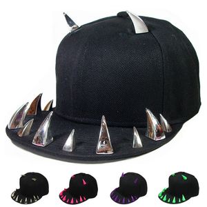 Ball Caps zęby rekina Hipster Baseball Cap Nocny klub taneczny Hat Outdoor Sport Hip Hop Cool unisex 230621