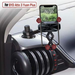 Gravity Car Phone Holder Mobile Cell Phone Support Mount for BYD Atto 3 Yuan Plus 2022