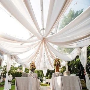 No stand)1pcs 10 meter)150cm width)Wholesale Sale Ceiling Drapes Wedding Arch Draping Fabric Party Stage Decoration Backdrops For Wedding