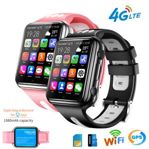 W5 4G GPS Wifi Standort Schüler/Kinder Smart Watch Telefon Android System Uhr App installieren Bluetooth Smartwatch 4G SIM Karte