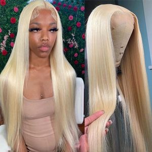 Hair pieces 30 Inch Honey Blonde 613 Hd Lace Frontal 13x6 Human For Women 13x4 Straight Front Bob Glueless Ready to Wear 230621
