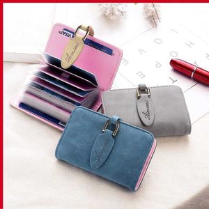 Elegante e squisita piccola borsa per carte da donna Coreano carino Frh Fashion Clip Porta carte multiplo di grande capacità