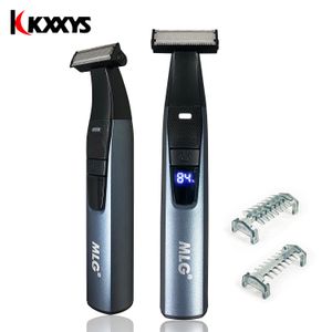 Electric Shavers MLG LT -185 USB Electric Shaver för enkel kroppsvägskäggskassstyling armhålor Hårborttagning för män -One Blade Design 230621