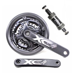 Bisiklet Freewheels Chainwheels MTB Crankset 7 8 9 Hızlı Bisiklet Krank Seti 2434 42T 170mm Alüminyum Alaşım Elmas Delik Zincir dişli Zincirleme Çarkı Parça 230621