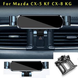 Biltelefoninnehavare för Mazda CX5 CX 5 KF CX 8 kg 2017 2021 2022 Bilstyling Bracket GPS Stand Rotatable Support Mobiltillbehör