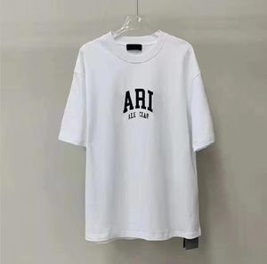 Camisetas masculinas de grife de bandas fashion preto branco manga curta tamanho carta luxo tamanho