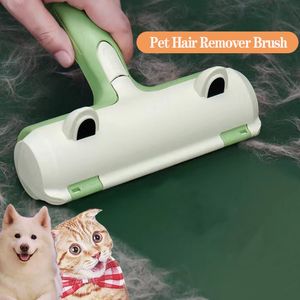 Lint Rollers Brushes Portable Pet Hair Remover Roller Dog Cat Fur Removal Brush Reusable Manual Cleaning Tool For Sofe Carpet Bed 230621