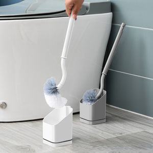 Brooms Dustpans Toilet Brush Multifunction No Dead Corner Household Soft Hair Long Handle with Base Combination Cleaning 230621