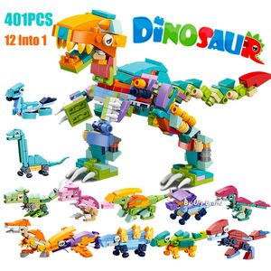 Action Toy Figures 12in1 Dinosaur Classical MoC Insects Animal Figures Mech Transformation Set Building Blocks Toys Education for Kids Gifts 230621