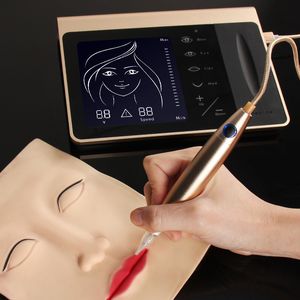 Máquina de maquiagem permanente Charmer Princesse máquina de tatuagem olho sobrancelha lábio caneta rotativa MTS PMU sistema com 50 peças Neeldes 230621