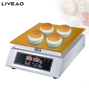 Commercial Non Stick Bakery Cake Snack Souffle Waffle Maker Pan Cake Machine