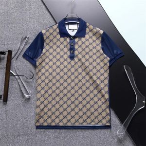 Marcas de luxo masculinas polos de grife camiseta verão moda respirável manga curta lapela casual top shirts M-3XL s10