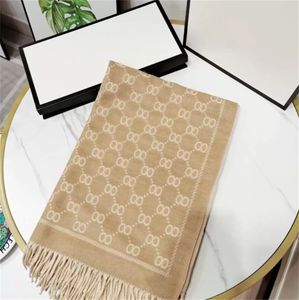 Designer Cashmere Scarf Mens Women luxury Scarf Womens Four Seasons Shawl Fashion Letter Scarf Size 180x70cm 6 color High Quality Exquisite Gift Box Packaging