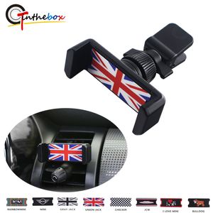 (1)Car Air Vent Outlet Car mobile phone holder For MINI Countryman R55 R56 R60 R61 F54 F55 F56 One+S JCW Car Styling Accessories