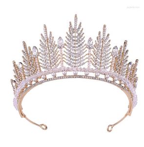 Kopfbedeckungen Hochwertige Hochzeitskrone Tiara im Angebot