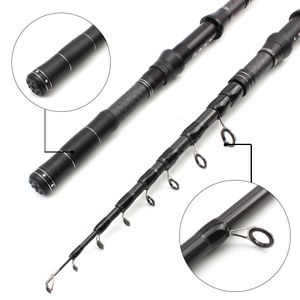 Spinning Rods 18M21M24M27M30M Ultrasort Teleskopisk fiskespö med kolkarp bärbar resör Stav Long S Pole 230621