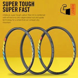 Bike Wheels RYET 29 Asymmetric Carbon MTB Rim T1000 33mm Width 29mm Height 28H XC 1 Pair Mountain 29er Bicycle Rims Cycling Parts 230621