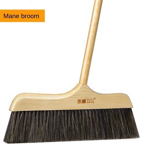 Hand Push Sweepers Sweeping Broom Bristle Hair Brush Dustpan Set Household Single Combo Soft Marvelous Wiper 230621