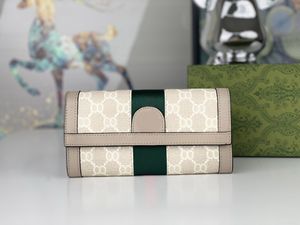 Portafogli firmati lusso Ophidia portamonete uomo donna porta carte moda marmont pochette lunga borse classiche doppie lettere di alta qualità con scatola originale