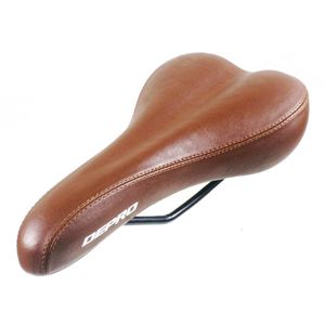 Selle per bici Retro Sella per bicicletta Pelle PU Ciclismo Vintage Custion sedile Strada MTB Sport Classico Marrone Nero 230621