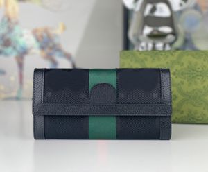 Portafogli firmati da donna di lusso Portamonete Ophidia classico portacarte con marchio digram lungo Piccola pochette di moda femminile di alta qualità con sacchetto per la polvere della scatola originale