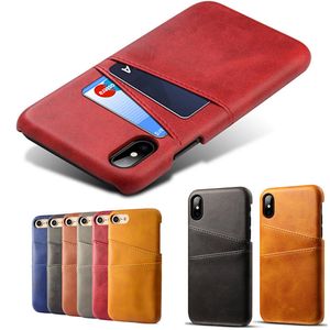 Hot Sale Nytt för iPhone 14 Pro Case Dual Insert Card Leather Case för iPhone 13 12 11 Fall