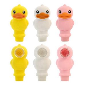 Colorful Silicone Pipes Innovative Animal Style Portable Easy Clean Glass Nineholes Filter Screen Spoon Bowl Herb Tobacco Cigarette Holder Hand Smoking DHL