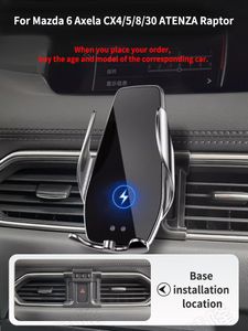 Supporto per telefono per auto per Mazda linea completa 6 Axela CX4 5 8 30 ATENZA Raptor Block-tipo di base wireless accessori per rack