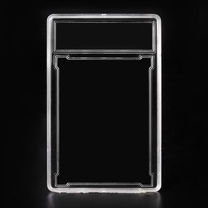 Star Card Acrylic Box Wholesale Card Clip Game Card Cover Bouble-Sided Transparenta presentlådor