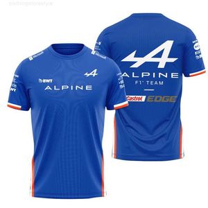 Herrt-shirts 2023 stor storlek formel F1 racing alonso | Alpin t-shirt 3D-tryck