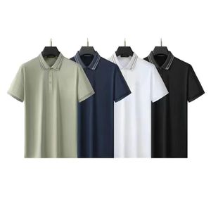 Men's polo shirt chest letter men's designer T-shirt short sleeve shirt oversized loose casual T-shirt cotton top men's women'sYM-3XL