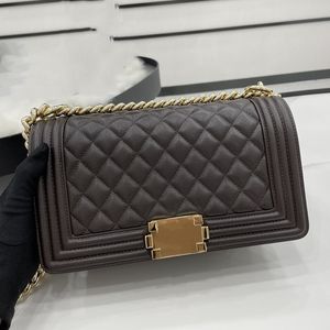 Designer-Luxus-Damen-Umhängetaschen, Premium-Leder, Vintage-Mode, Diamant-Umhängetasche, kleine quadratische Tasche, Eisenkette