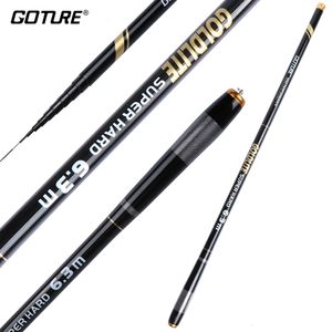 قضبان الغزل Goture Goldlite Telescopic Fishing Rod 3672M 28 37 Power Hard Hand Carbon Carbon Tream Carp Bearer 230621