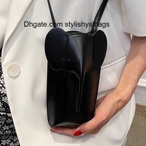 Abendtaschen 2023 Niedlicher Elefant Mini-Umhängetaschen für Damen Pu-Leder Umhängetasche Handtasche Mode Telefon Vintage Geldbörse Damen Kleine Tasche