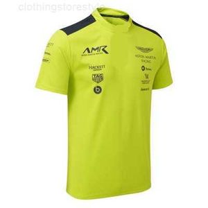 Erkek Tişörtleri Aston Martin F1 Takımı Yeşil Kişiselleştirilmiş T-Shirt İspanyol Yarış Formül Bir Nefes Alabilir Yüksek Kalite Kısa Kollu 3D