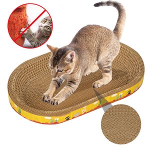 猫家具スクラッカー猫のスクラッチボード猫のおもちゃを保護する家具粉砕爪猫のスクラッチ卵形の波型波着耐えられた猫のアクセサリー230621