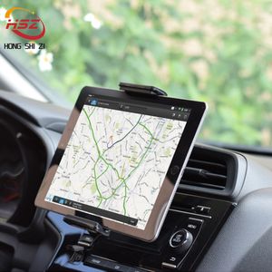 Najnowszy 360 stopni obrotowy uchwyt na mocowanie wentylacyjnego samochodu na iPada 1 2 3 4 Mini 4-11 cali Samsung Huawei Tablet Tablet GPS itc