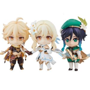 Decorative Objects Figurines Genshin Impact Anime Figure #1718 TravelerLumine Action #1717 Aether Figurine Adult Doll Toys 230621