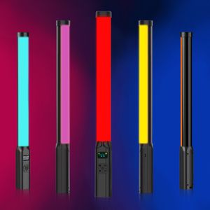 LED Light Sticks Handheld RGB Colorful Stick Light 19.68 inch 50CM Handheld LED Light Wand CRI 95 2500K-9000K Pography Studio Lamp 230621