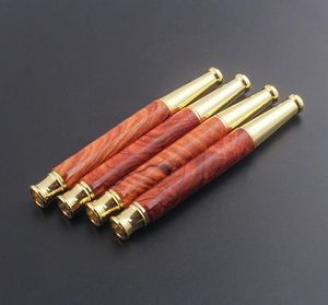 Smoking Pipes Da Ye Huang Hua Li Cigarette Holder Solid Wood Filter Recirculating Cleanable Filter Tip Male Coarse and Fine Cigarette Dual Use Filter Tip