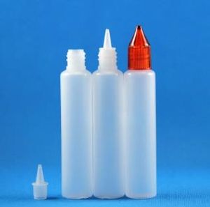 30ml 플라스틱 유니콘 드롭퍼 병 펜 모양 젖꼭지 고품질 재료 간단한 100 조각/로트를 저장